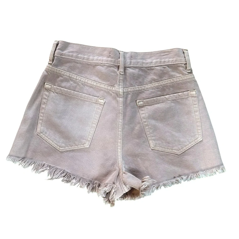 PacSun Stone Fire Dusty Pink High Waisted Jean Shorts Size 25